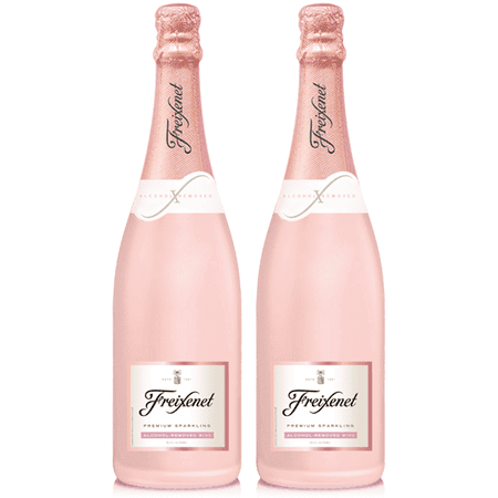 Freixenet Alcohol Removed Non-Alcoholic Rosé Sparkling Champagne Wine - Premium Zero Alcohol Elegance for Celebrations | 2 PACK