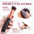 thumbnail image 3 of Makeup Brushes from Emlimny Premium Synthetic Foundation Powder Concealers Eye Shadows Makeup 14 Pcs Brush Set, Rose Golden, 3 of 6