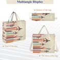 thumbnail image 6 of FORMRS Womens Corduroy Tote Bag Crossbody Shoulder Handbag with Pocket, Flying Planes, 6 of 7