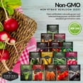 thumbnail image 4 of 15 Pack Vegetable Garden Seed Collection - Non-GMO Heirloom Full Sun Annuals, 4 of 9