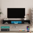 thumbnail image 2 of CQSXDA Floating TV Stand with 16 Color LED Lights, 69 Inch Modern Design, Wall Mounted Entertainment Center for Large TVs, 2 of 6