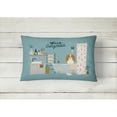 thumbnail image 2 of Carolines Treasures CK7480PW1216 Cavalier Spaniel in Bathtub Canvas Fabric Decorative Pillow 12H x16W multicolor, 2 of 4