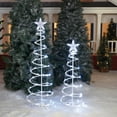 Holiday Time 2 pack Cool White LED Spiral Tree