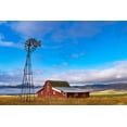 thumbnail image 2 of Haney, Chuck 32x23 White Modern Wood Framed Museum Art Print Titled - Old barn after clearing storm in the Mission Valley-Montana-USA, 2 of 4