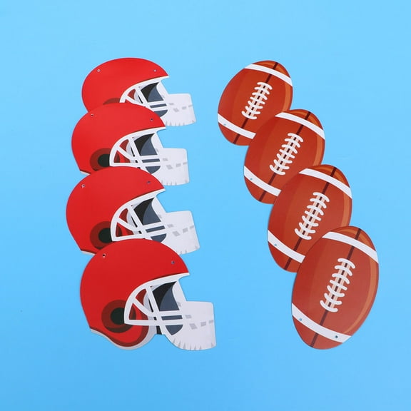 COSMOBETTY Football Tailgate Decorations 1Set Sports Themed Party Banner Multi Colored Paper Supplies