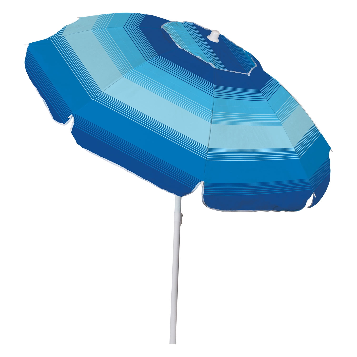 Seasonal Supply Co. 6' Blue Hexagon Beach Umbrella