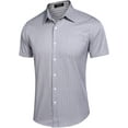 thumbnail image 3 of Chemise Décontractée pour Homme à Boutons en Chambray pour Affaires, 3 of 6