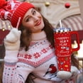 thumbnail image 5 of Christmas Gifts for Mom, 40 OZ Christmas Tumbler with Handle and Straws, Merry Christmas Insulated Tumbler Cup, Xmas Gifts for Men, Women, Family, Grandma, Aunt, Nurse, Teacher, Coworker, 5 of 6