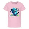 thumbnail image 4 of YUEHUA Shirts for Girls 10-12 Girls Summer Short Sleeve T Shirt Cute Animal Print Casual Loose Fit Tee for Kids Comfortable Daily Wear Top for Spring and Summer, Size 6-7 Years, 4 of 4