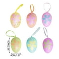 thumbnail image 2 of 6-Pack Easter Egg Hanging Ornaments Colorful Spring Decoration For Trees Wreaths And Garland, 2 of 6