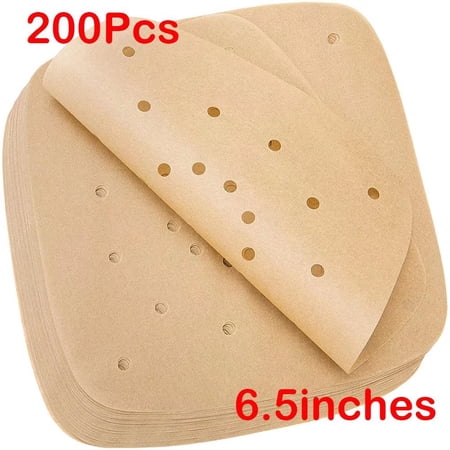 Air Fryer Paper Disposable Steamer Liners Kitchen Bakeware Papers Baking Mat- 6.5"-9"