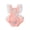 Pink, variant on Baby Princess Infant Baby Girls Lace embroidered Romper Sweet Baby Ruffle Fly Sleeve Backless Jumpsuit Summer Romper 0-24M