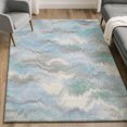 thumbnail image 5 of Addison Rugs Mayfield Premium Machine Washable Transitional Swirls Denim Rectangle Rug, 10' x 14', 5 of 5