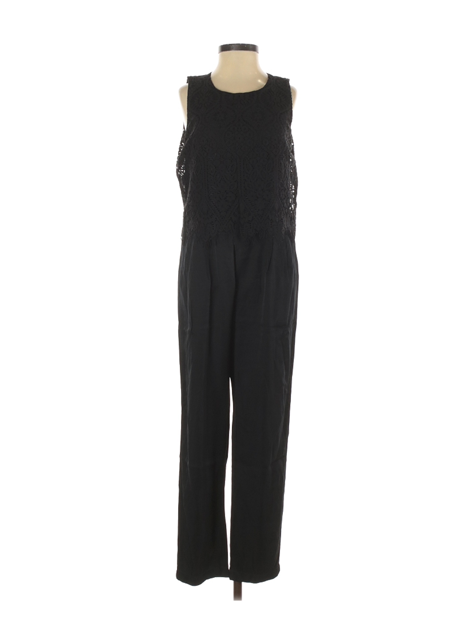 ann taylor black jumpsuit
