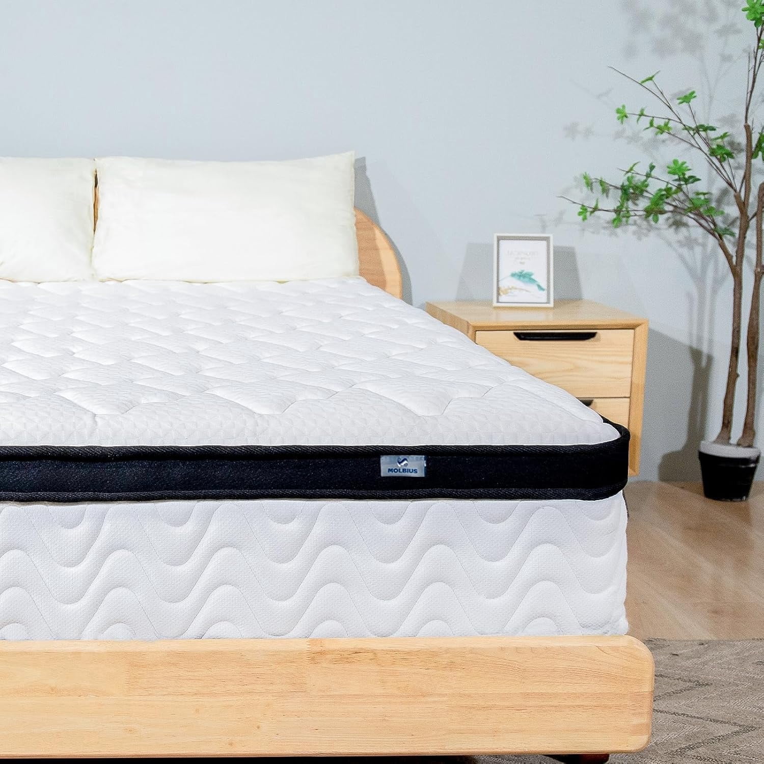 Full Mattress, 10" Memory Foam Mattress in a Box, Pocket Spring Mattress with Cooler Sleep and Pressure Relief, 54"*75"