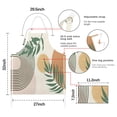 thumbnail image 7 of Orange Boho Geometric and Plant Pattern Apron-Garden Aprons for Women with Pockets-Cotton Linen Waterproof Kitchen Cooking Gardening Aprons Adjustable for Kitchen,Cooking,BBQ and Salon 33x27 Inch, 7 of 7