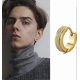 thumbnail image 3 of Men Earrings, Stainless Steel Hoop Stud Earrings Set for Women Girls, 3 Pairs/6 Pairs/10Pairs Small Huge Sliver Gold Black, 3 of 4