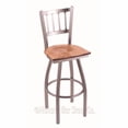 thumbnail image 5 of 810 Contessa 30" Swivel Bar Stool with Black Wrinkle Finish and Natural Oak Seat, 5 of 7