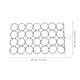 thumbnail image 2 of 1 percha multiusos para bufandas con forma de anillo, organizador de cinturones para armario., 2 of 8