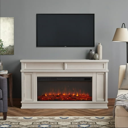 Torrey Electric Fireplace In Bone White By Real Flame Walmart Com