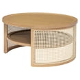 thumbnail image 6 of Rattan Base Coffee Table / Large Storage Space / Natural and Modern, 6 of 6