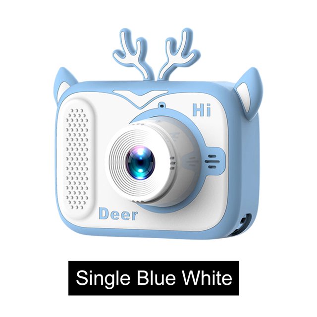 Mini cámara juguetes cámara de vídeo digital fotografía de dibujos animados (solo azul blanco) Ndcxsfigh Para estrenar