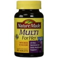 thumbnail image 2 of (5 pack) Nature Made Multi For Her Made with D3, with Iron and Calcium Dietary Supplement Tablets, 90 Count, 2 of 8