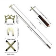 thumbnail image 4 of kurtrusly Stainless Cue For Easy Installation Durable Fixing For Billiards Bridge With Retractable No Tools Holder 1 Head 1 Low, 4 of 5