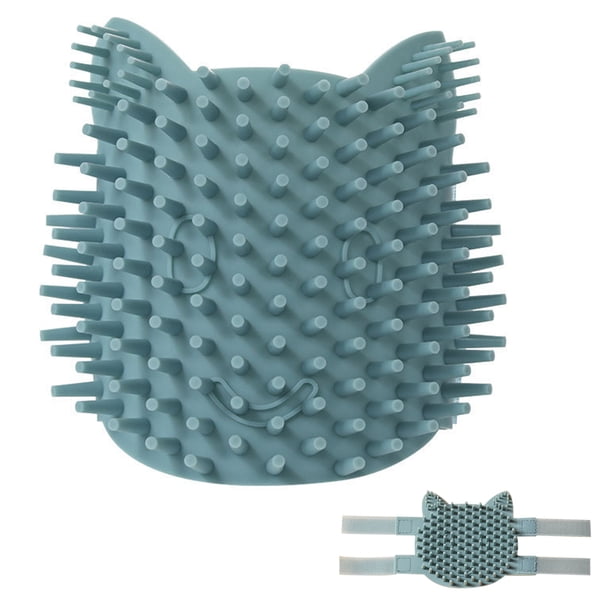 Herramienta de guante de masaje de esquina con sabor a hierba gatera multifuncional para relajación de gatitos y cachorros, alfileres de silicona extrasuaves, práctico recorte de desprendimiento de cabello MFZFUKR 223135-2
