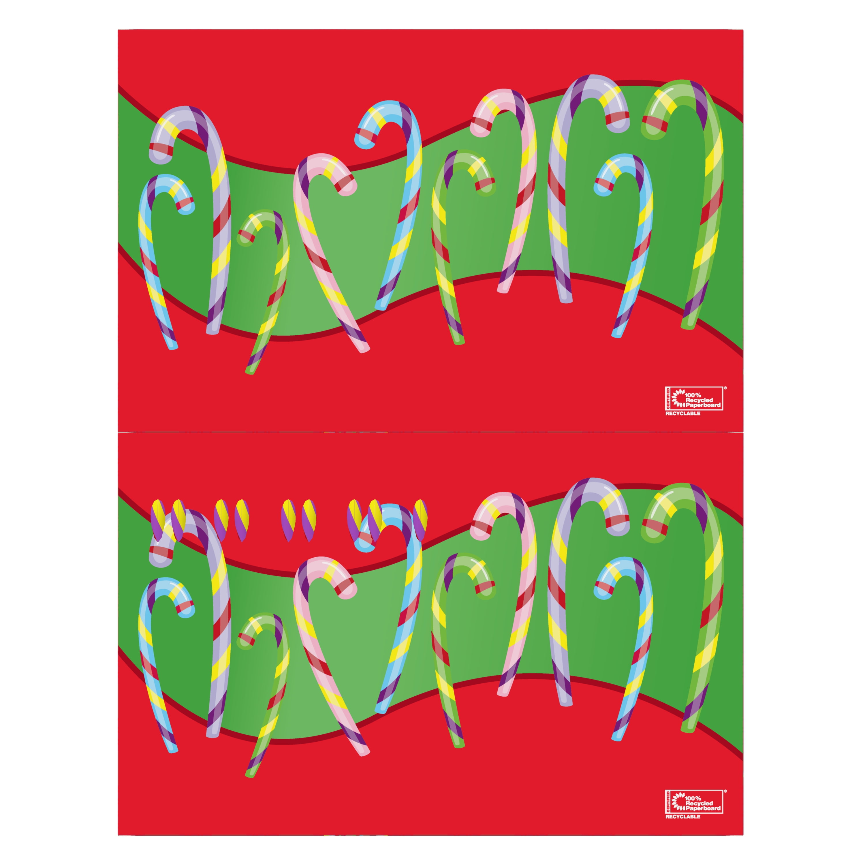 (2 pack) Dum Dums Assorted Flavors Christmas Holiday Candy Canes Stocking Stuffers, Individually Wrapped Treats, 36 Count