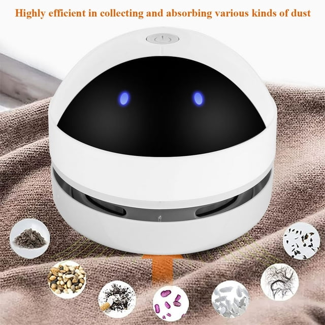Mini Desktop Vacuum Cleaner 1200mAh Handheld Desktop Sweeper Detachable USB Charging Cordless Desk Dust Cleaner with Strong Suction for Keyboard Table Desktop Laptop
