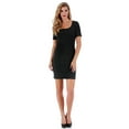 thumbnail image 4 of InstantFigure Short Dress with Square Neck and Short Sleeves 168027, 4 of 5