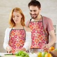thumbnail image 5 of Pioneer Flower Floral Print Pattern Apron-Garden Aprons for Women with Pockets-Cotton Linen Waterproof Kitchen Cooking Gardening Aprons Adjustable for Kitchen,Cooking,BBQ and Salon 33x27 Inch, 5 of 7