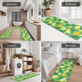 thumbnail image 5 of Yellow Lemon Fruit Slices LightGreen Pattern Kitchen Rugs Sets Of 3,Kitchen Runner Rugs Non Skid Washable,Decorative Kitchen Floor Mats for Kitchen,Sink,Laundry,17"x30"+ 17"x47" + 17"x59", 5 of 6