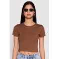thumbnail image 2 of Womens Cropped Short Sleeve Crew Neck Tee, 2 of 5