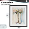 thumbnail image 4 of Stupell Industries Contemporary Floral White Cowgirl Boots Black Framed Print Under Glass, 13 x 16, by The Prints Vibe, 4 of 8