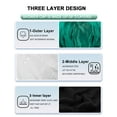 thumbnail image 4 of Terry Lined Shower Cap,Triple Layer Large Cap for Women,Shower Cap Reusable Waterproof,Long Thick Hair(Black), 4 of 10
