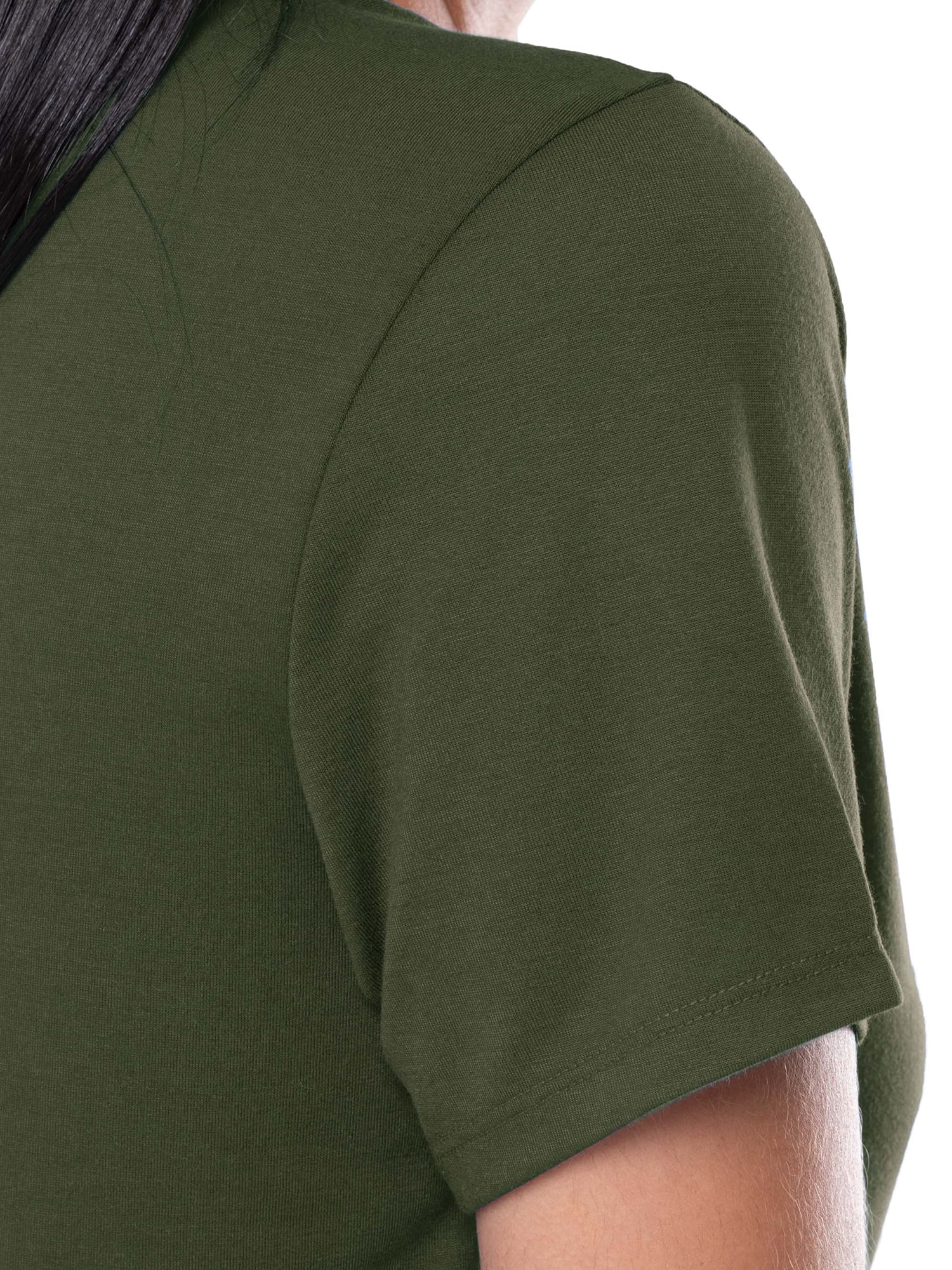 Wright's Womens Short Sleeve Peplum Waist Top