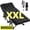 (XXL) A Black cot with black mattress, variant on MOPHOTO XL 75" Portable Folding Bed for Adults, Rollaway Guest Bed Sleeping Cot with Pearl Mattress, Heavy Duty Outdoor Camping Cot