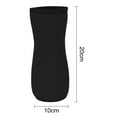 thumbnail image 2 of Xssm 22oz Sleeve for Cirkul Water Bottle | Fits 22 oz Plastic and Stainless Steel Bottles | Neoprene Sweat Absorbing Material | Fitted Design | 1-Pack | Insulated Cover (Black), 2 of 7