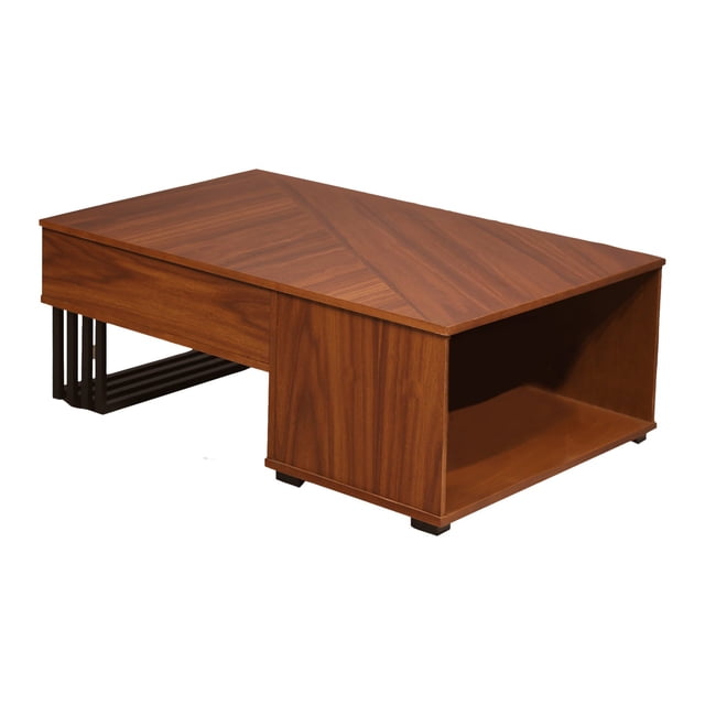 Mesa de Centro Kessa Muebles Nogal 98 x 38 x 98 cm