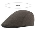 thumbnail image 5 of Newsboy Caps Classic Advanced Flat British Western Style Men Hat for Daily Wear, 5 of 8