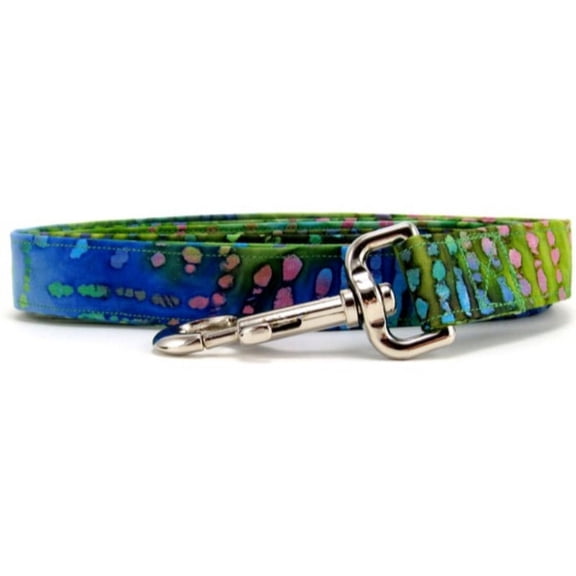 Rainbow Batik Dog Leash - Size - Large