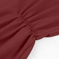 thumbnail image 4 of Hxshgdsn Pregnant Jackets For Women Long Sleeve Zip Up Casual Sweatshirts Tops Casual Pregnancy Workout Shirts Wine S, 4 of 9