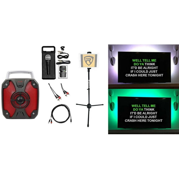RockBox Home Karaoke Quarantine Family Activity Singing Machine w/LED's