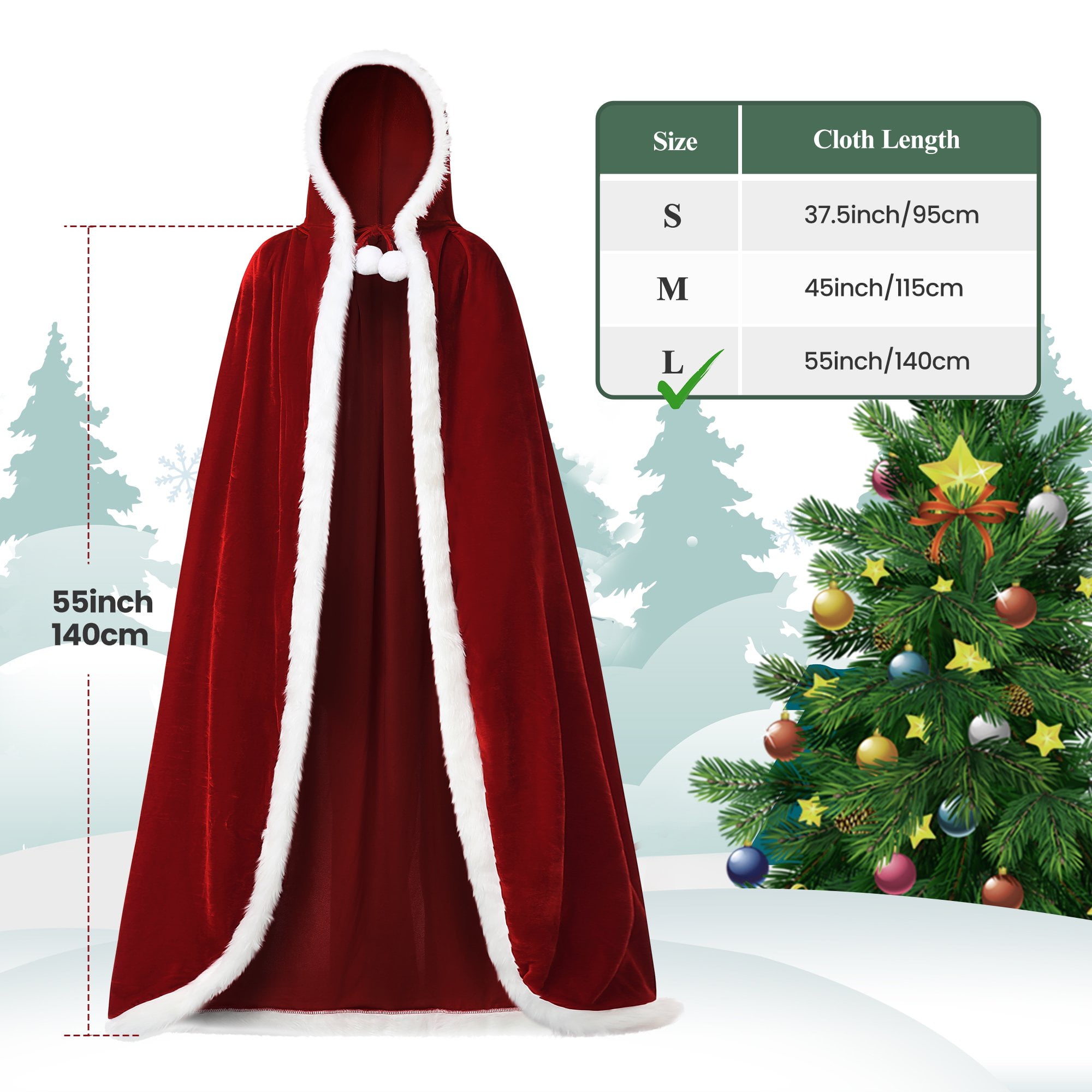 formal christmas dress with cloak casual Christmas dress formal