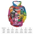 thumbnail image 2 of Power Rangers Unisex Adult Hoodie Casual Hooded Sweatshirt Pullover Novelty 3D Printed Sweater Jacket S, 2 of 8