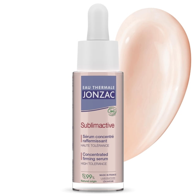 Eau Thermale Jonzac Sublimactive Suero reafirmante concentrado orgánico antienvejecimiento para la cara - Reduce las líneas finas y suaviza las arrugas - Cuidado natural de la piel - para pieles sen