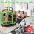 thumbnail image 3 of 60" Trampoline for Kids with Basketball Hoop, SHINPT Recreational Trampolines with Safety Enclosure Net, Mini Outdoor Trampoline with Adjustable Gymnastics Bar, Easy Assembly, Outdoor, Indoor, 3 of 8