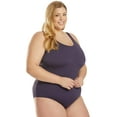 thumbnail image 4 of Sporti Plus Size HydroLast Chlorine Resistant One Piece, High Cut, Removable Cup (Women's Plus), 4 of 10